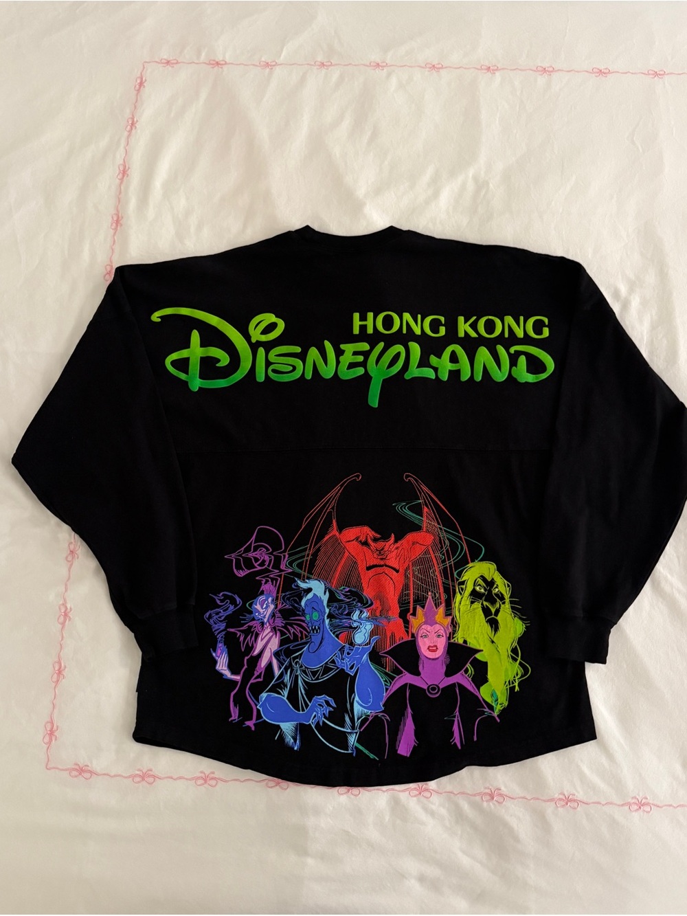 Disney Black Hong Kong Disneyland Villains Halloween Spirit Jersey
